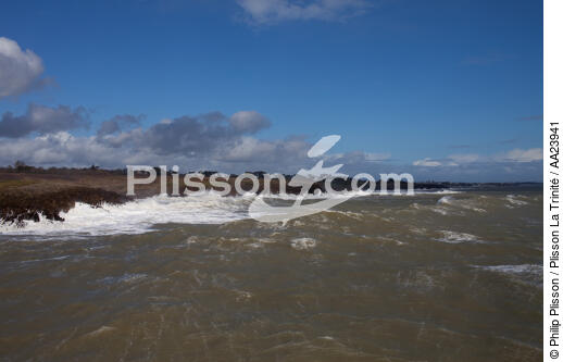 West coast of Le Pouldu - © Philip Plisson / Plisson La Trinité / AA23941 - Photo Galleries - Storm at sea