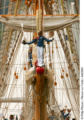 L'Armada de Rouen 2003 - © Philip Plisson / Plisson La Trinité / AA23961 - Nos reportages photos - Trois-mâts goélette