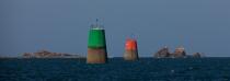 Tags in Bay of Morlaix. © Philip Plisson / Plisson La Trinité / AA24023 - Photo Galleries - Buoys and beacons