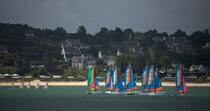Locquirec. © Philip Plisson / Plisson La Trinité / AA24129 - Nos reportages photos - Catamaran de sport