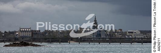 In front of Roscoff. - © Philip Plisson / Plisson La Trinité / AA24211 - Photo Galleries - Elements of boat