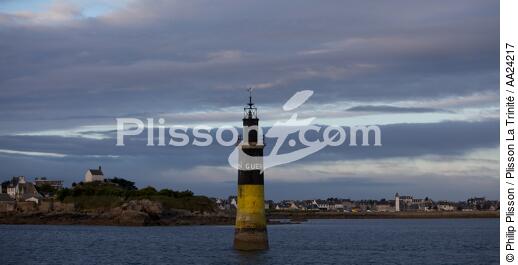 In front of Roscoff. - © Philip Plisson / Plisson La Trinité / AA24217 - Photo Galleries - Buoys and beacons