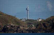 La tour radar du Stiff sur Ouessant © Philip Plisson / Plisson La Trinité / AA24302 - Nos reportages photos - Ouessant et l'archipel de Molène
