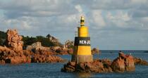Beacon before Brehat © Philip Plisson / Pêcheur d’Images / AA24534 - Photo Galleries - Island [22]