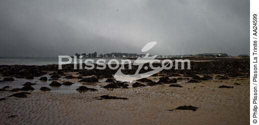 The beach in Trinidad Kervilen Sea - © Philip Plisson / Plisson La Trinité / AA24599 - Photo Galleries - France