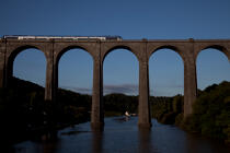The viaduct of Port Launay on Aulne river. © Philip Plisson / Plisson La Trinité / AA24707 - Photo Galleries - River