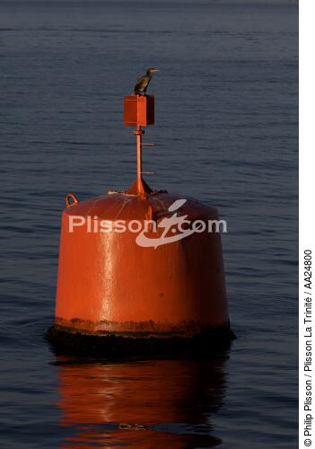 End of day on Bénodet - © Philip Plisson / Plisson La Trinité / AA24800 - Photo Galleries - Buoys and beacons