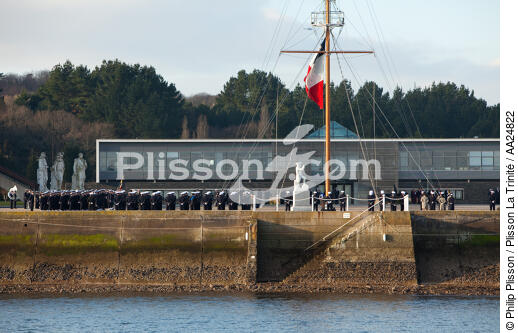 L'Ecole Navale à Brest. - © Philip Plisson / Plisson La Trinité / AA24822 - Nos reportages photos - Brest