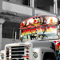 Panama City bus © Philip Plisson / Plisson La Trinité / AA24841 - Nos reportages photos - Urbain