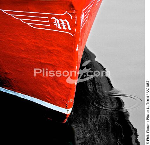Red stem. - © Philip Plisson / Plisson La Trinité / AA24857 - Photo Galleries - Stem