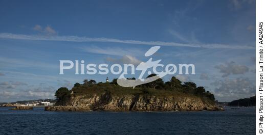 The Tristan island in front of Douarnenez. - © Philip Plisson / Plisson La Trinité / AA24945 - Photo Galleries - Town [29]
