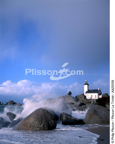 Lighthouse Pontusval in Brignogan - © Philip Plisson / Plisson La Trinité / AA25058 - Photo Galleries - Pontusval