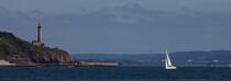 Le phare de Portzic à l'entrée de la Rade de Brest. © Philip Plisson / Plisson La Trinité / AA25138 - Nos reportages photos - Site [29]