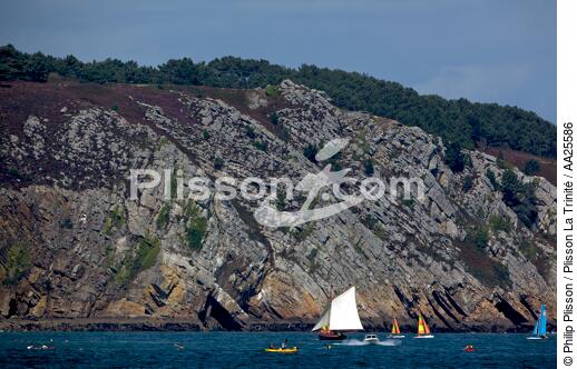 ENtre Morgat et le Cap de la Chèvre. - © Philip Plisson / Plisson La Trinité / AA25586 - Nos reportages photos - Catamaran de sport