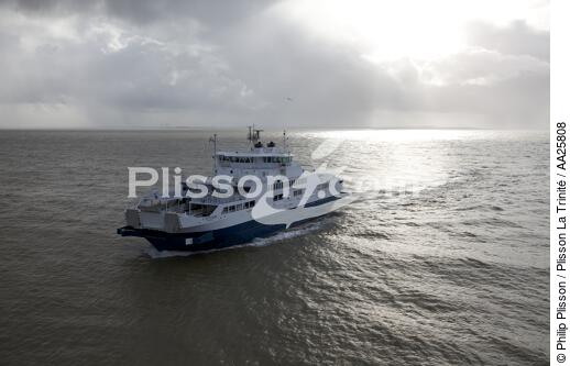 Bac sur l'estuaire de la Gironde - © Philip Plisson / Plisson La Trinité / AA25808 - Nos reportages photos - Bac