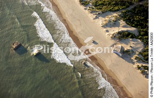 Saint Palais sur merla grande côte beach. - © Philip Plisson / Plisson La Trinité / AA25830 - Photo Galleries - Royan