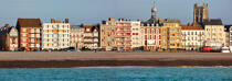 Le front de mer à Dieppe. © Philip Plisson / Pêcheur d’Images / AA25958 - Nos reportages photos - Ville [76]