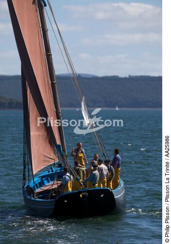 Coquiller en rade de Brest - © Philip Plisson / Plisson La Trinité / AA25986 - Nos reportages photos - Equipage