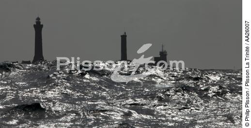 Penmarc'h point lighthouse - © Philip Plisson / Plisson La Trinité / AA26007 - Photo Galleries - Backlit