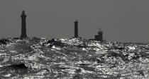 Penmarc'h point lighthouse © Philip Plisson / Plisson La Trinité / AA26007 - Photo Galleries - Backlit