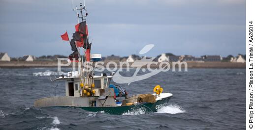 Retour de pêche à Saint-Guénolé. - © Philip Plisson / Plisson La Trinité / AA26014 - Nos reportages photos - Finistère