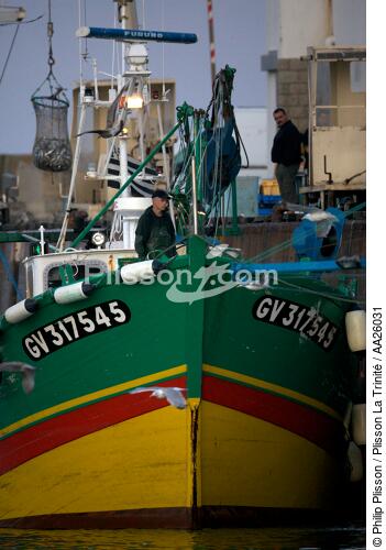 Saint-Guénolé. - © Philip Plisson / Plisson La Trinité / AA26031 - Nos reportages photos - Elément d'un bateau