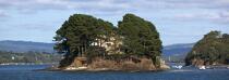 L’Île d’Arun est située au confluent de l’Aulne et de la rivière du Faou © Philip Plisson / Pêcheur d’Images / AA26089 - Nos reportages photos - De Brest à Loctudy