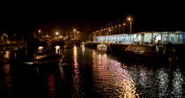 Le port de pêche de Kéroman à Lorient. © Philip Plisson / Plisson La Trinité / AA26462 - Nos reportages photos - Nuit