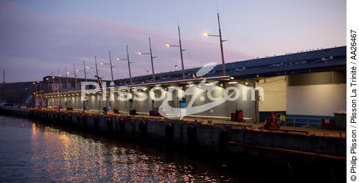 Le port de pêche de Kéroman à Lorient. - © Philip Plisson / Plisson La Trinité / AA26467 - Nos reportages photos - Criée