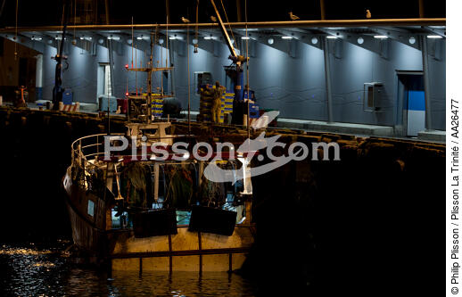 Le port de pêche de Kéroman à Lorient. - © Philip Plisson / Plisson La Trinité / AA26477 - Nos reportages photos - Bateau de pêche