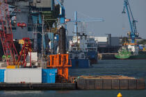 Le port de Lorient. © Philip Plisson / Plisson La Trinité / AA26513 - Nos reportages photos - Lorient
