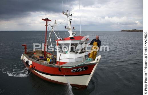 Houat island - © Philip Plisson / Plisson La Trinité / AA26522 - Photo Galleries - Fisherman