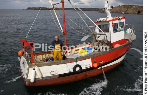 Houat island - © Philip Plisson / Plisson La Trinité / AA26523 - Photo Galleries - Inshore fishing