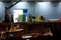 Le port de pêche de Kéroman à Lorient. © Philip Plisson / Plisson La Trinité / AA26532 - Nos reportages photos - Lorient