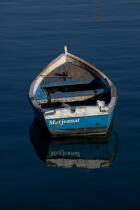 Barque sur la rivière de Crac'h © Philip Plisson / Plisson La Trinité / AA26541 - Nos reportages photos - Bateau à rames
