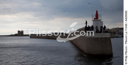Port-Maria à Quiberon - © Philip Plisson / Plisson La Trinité / AA26582 - Nos reportages photos - Jetée