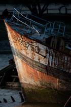 Wreck on the Blavet. © Philip Plisson / Plisson La Trinité / AA26694 - Photo Galleries - Blavet [The River of]