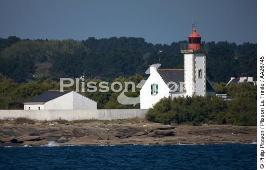 Le phare de la Pointe des Chats sur l''île de Groix - © Philip Plisson / Plisson La Trinité / AA26745 - Nos reportages photos - Groix