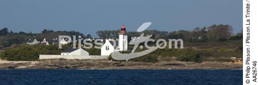 Lighthouse Pointe des Chats on Groix island - © Philip Plisson / Plisson La Trinité / AA26746 - Photo Galleries - French Lighthouses