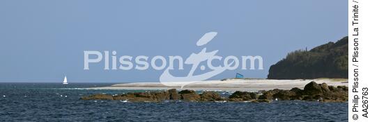 The beach at Great Sand Groix - © Philip Plisson / Plisson La Trinité / AA26763 - Photo Galleries - Island [56]