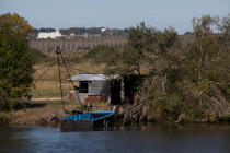 La Vilaine river © Philip Plisson / Plisson La Trinité / AA26840 - Photo Galleries - Square fishing net