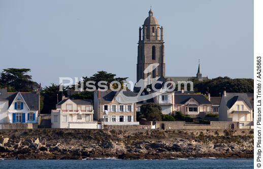 Batz-sur-mer - © Philip Plisson / Plisson La Trinité / AA26863 - Nos reportages photos - Eglise