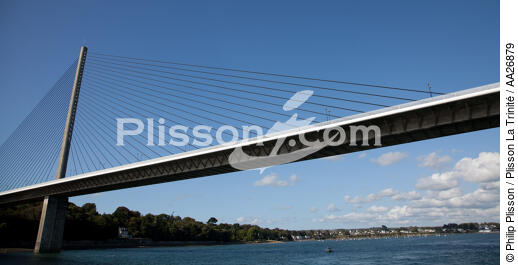 Le pont de l'Iroise à Brest. - © Philip Plisson / Plisson La Trinité / AA26879 - Nos reportages photos - Brest