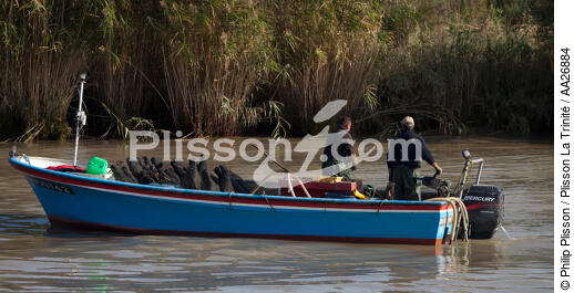 The Loire river - © Philip Plisson / Plisson La Trinité / AA26884 - Photo Galleries - Fisherman