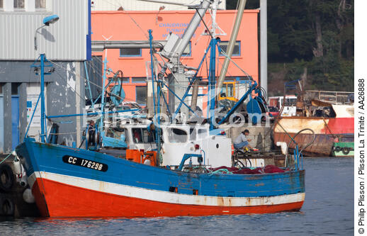 In the port of Douarnenez - © Philip Plisson / Plisson La Trinité / AA26888 - Photo Galleries - Fishing vessel