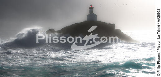 Tevennec lighthouse - © Philip Plisson / Plisson La Trinité / AA26921 - Photo Galleries - Iroise Sea [The]