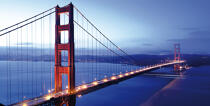 San Francisco Golden Gate Bridge © Philip Plisson / Plisson La Trinité / AA27360 - Photo Galleries - Night