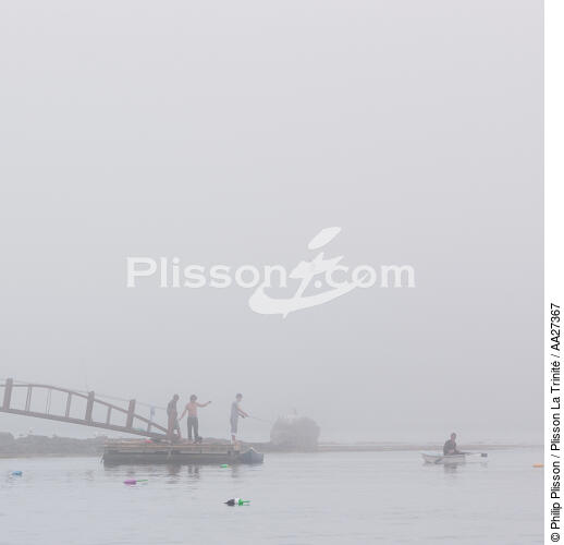 Port Clyde - © Philip Plisson / Plisson La Trinité / AA27367 - Nos reportages photos - Brume