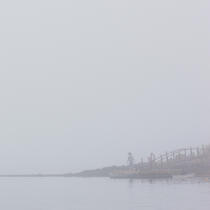 Port Clyde © Philip Plisson / Plisson La Trinité / AA27369 - Nos reportages photos - Noir et blanc