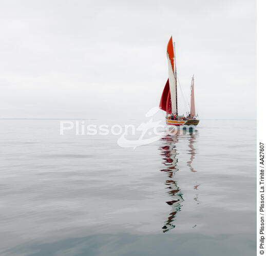 En baie de Quiberon - © Philip Plisson / Plisson La Trinité / AA27607 - Nos reportages photos - Mer calme